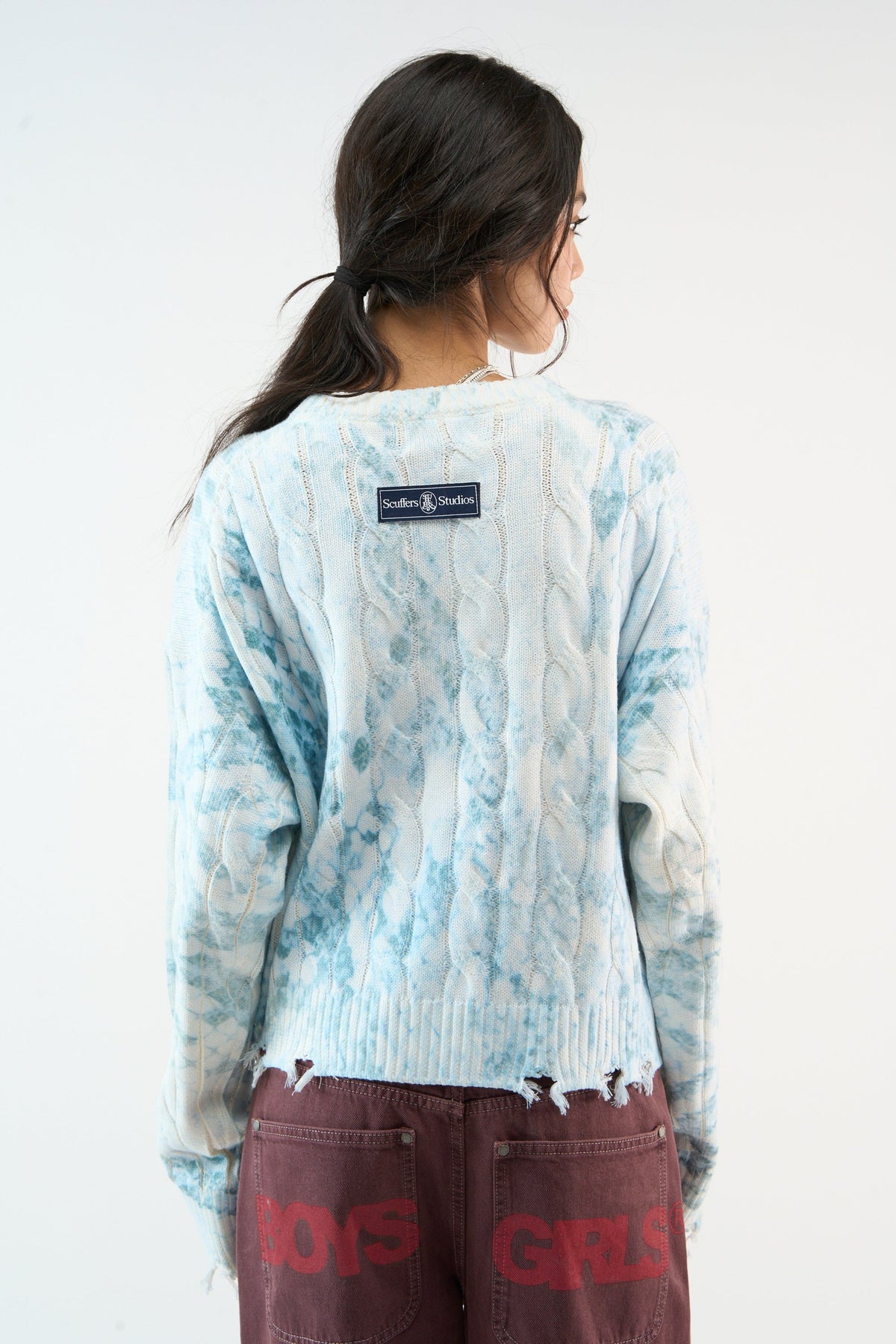 Trench Blue Snake Knit