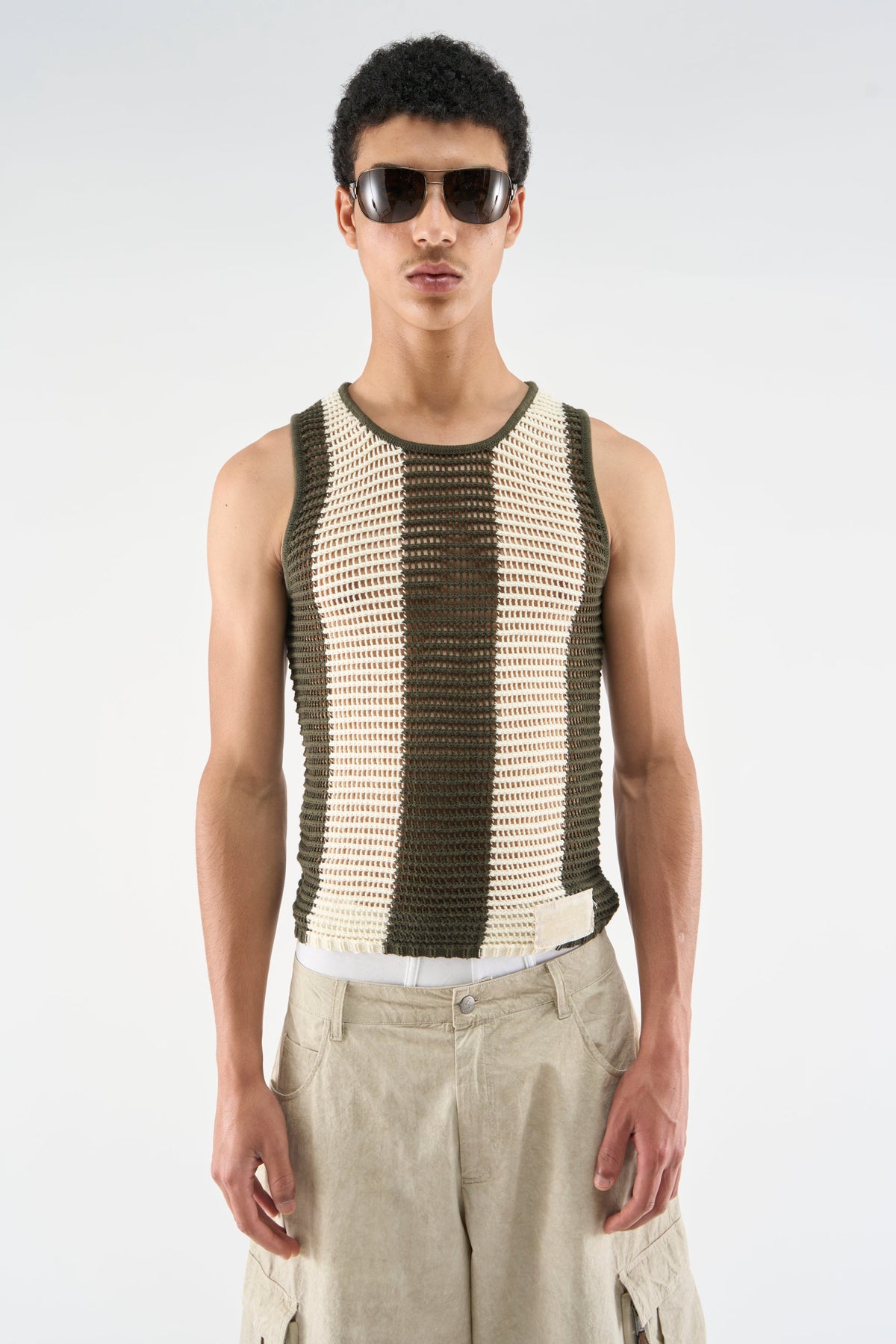 Spider Ecru Tank Top