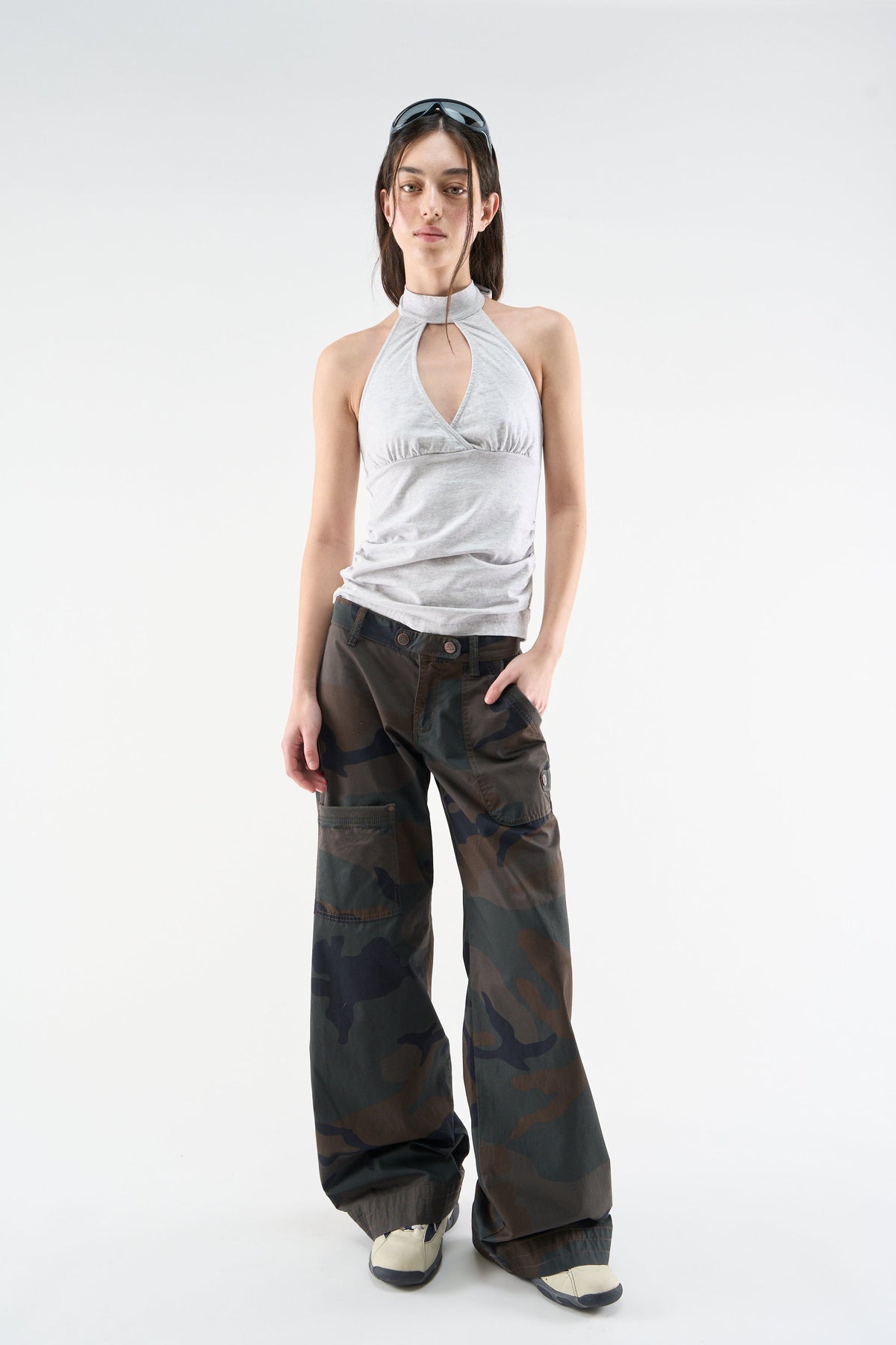 City Grey Melange Top