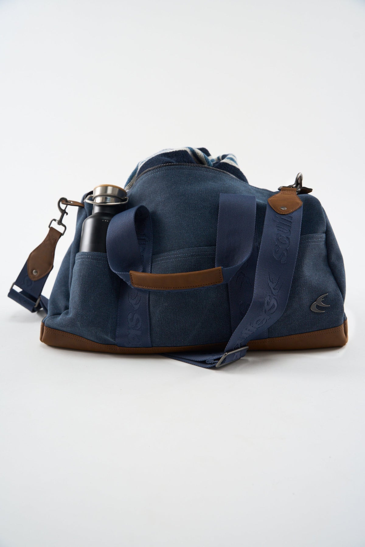 Canvas Navy Duffle Bag