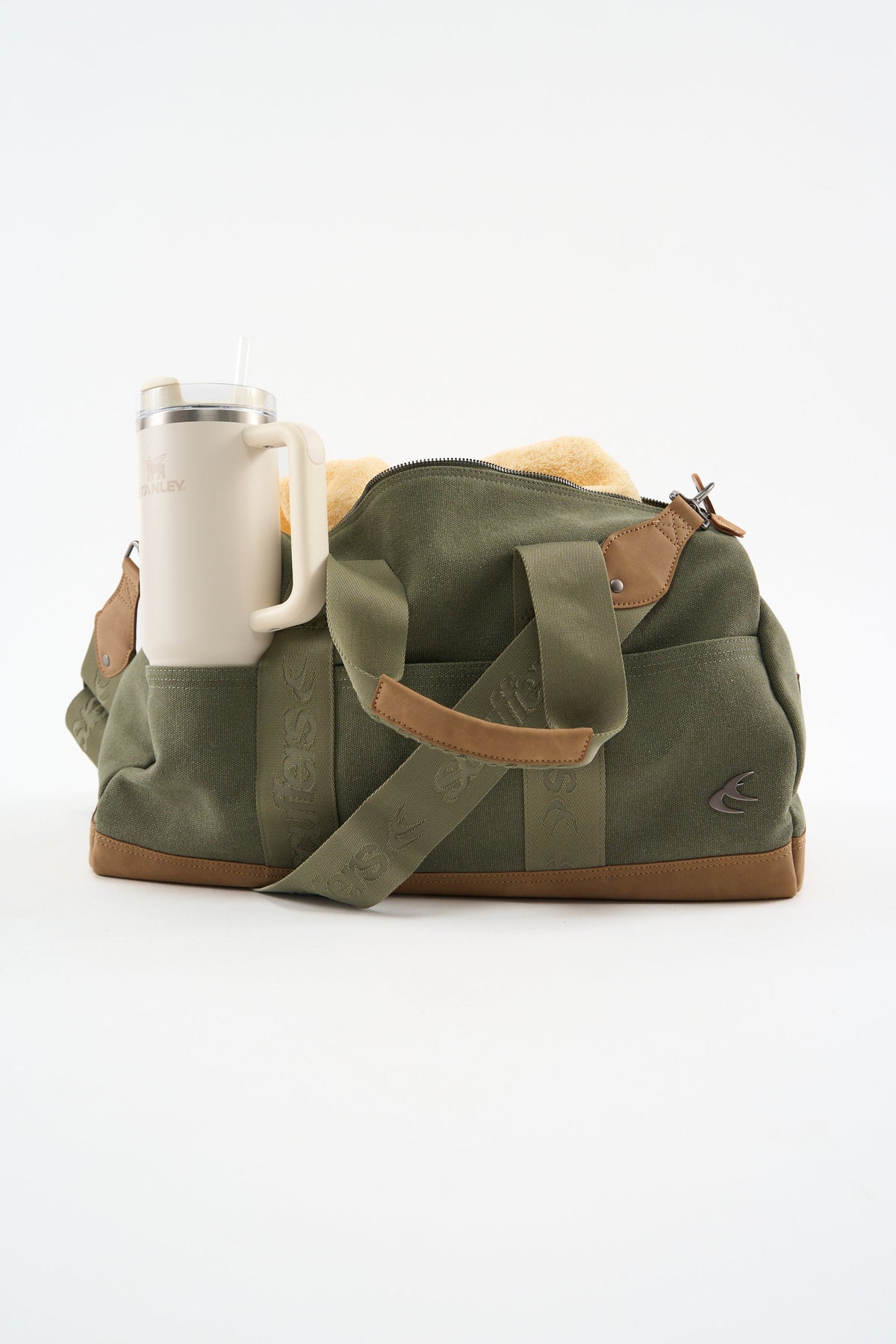 Canvas Green Duffle Bag