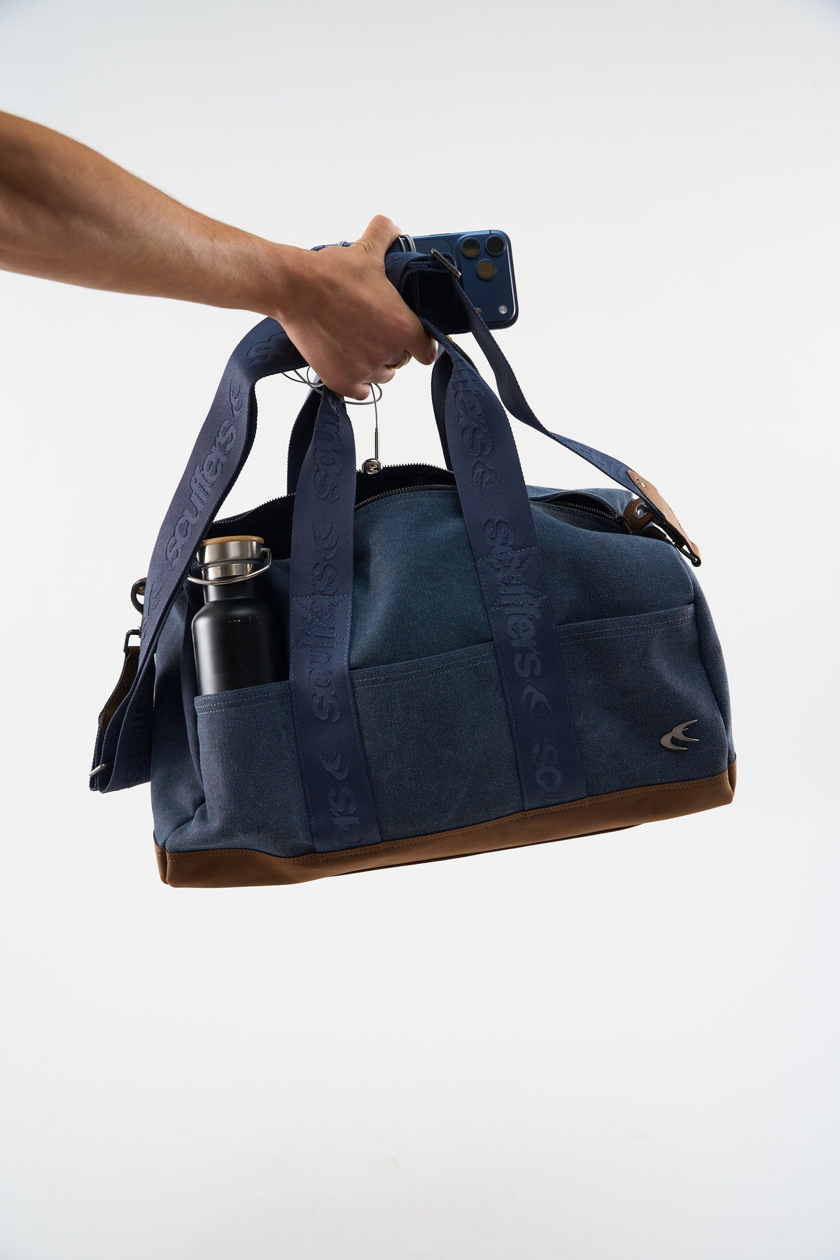 Canvas Navy Duffle Bag