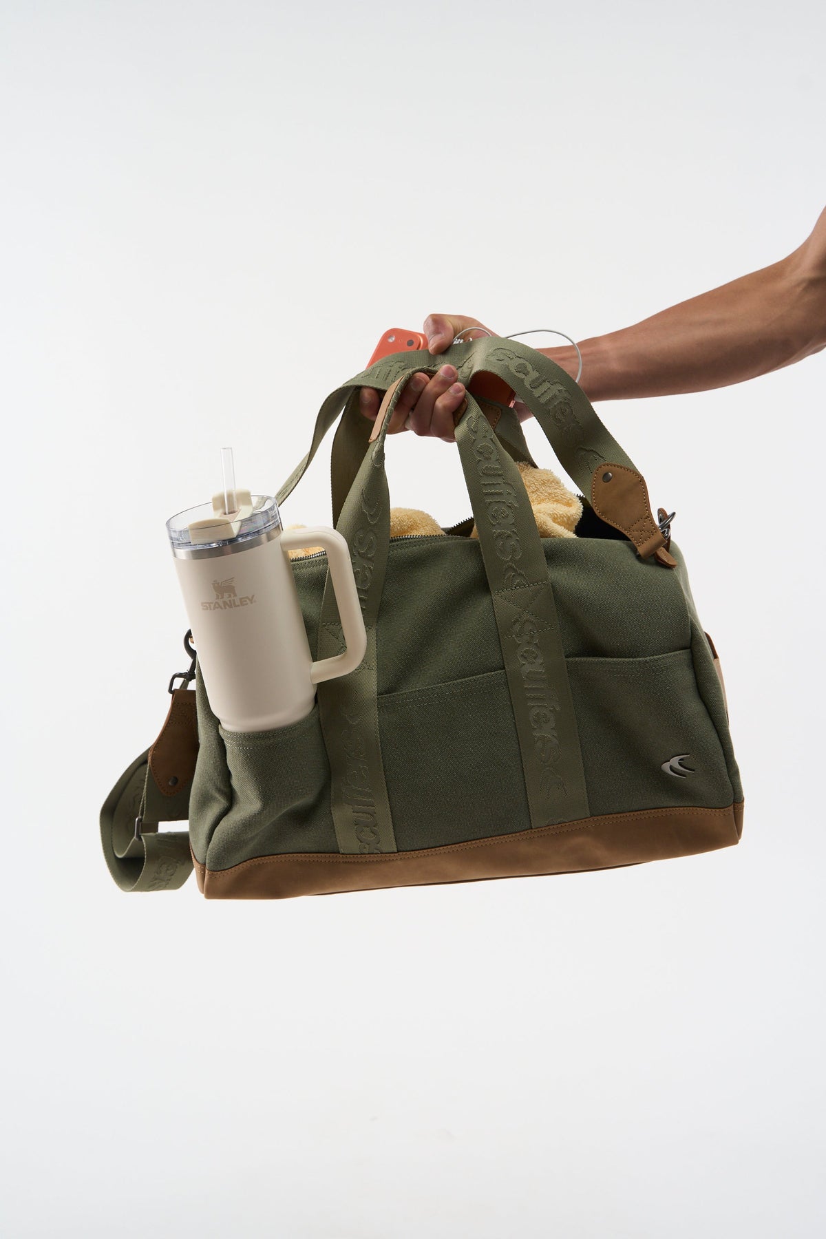 Canvas Green Duffle Bag