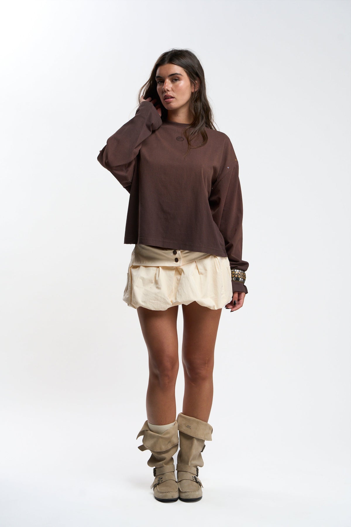 Strass Brown Longsleeve