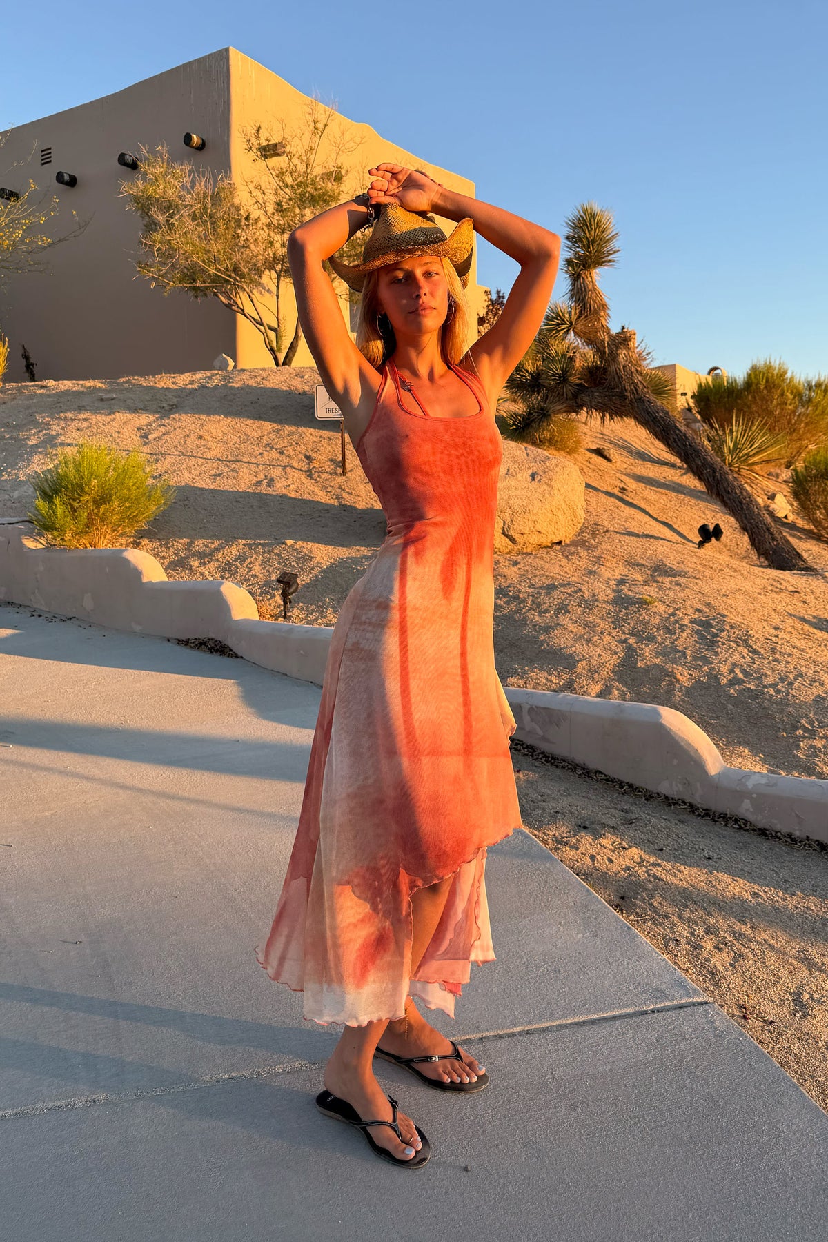 Summer Orange Dress