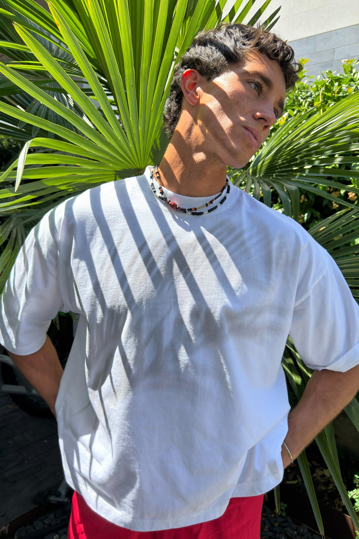 Palm Tree White T-Shirt