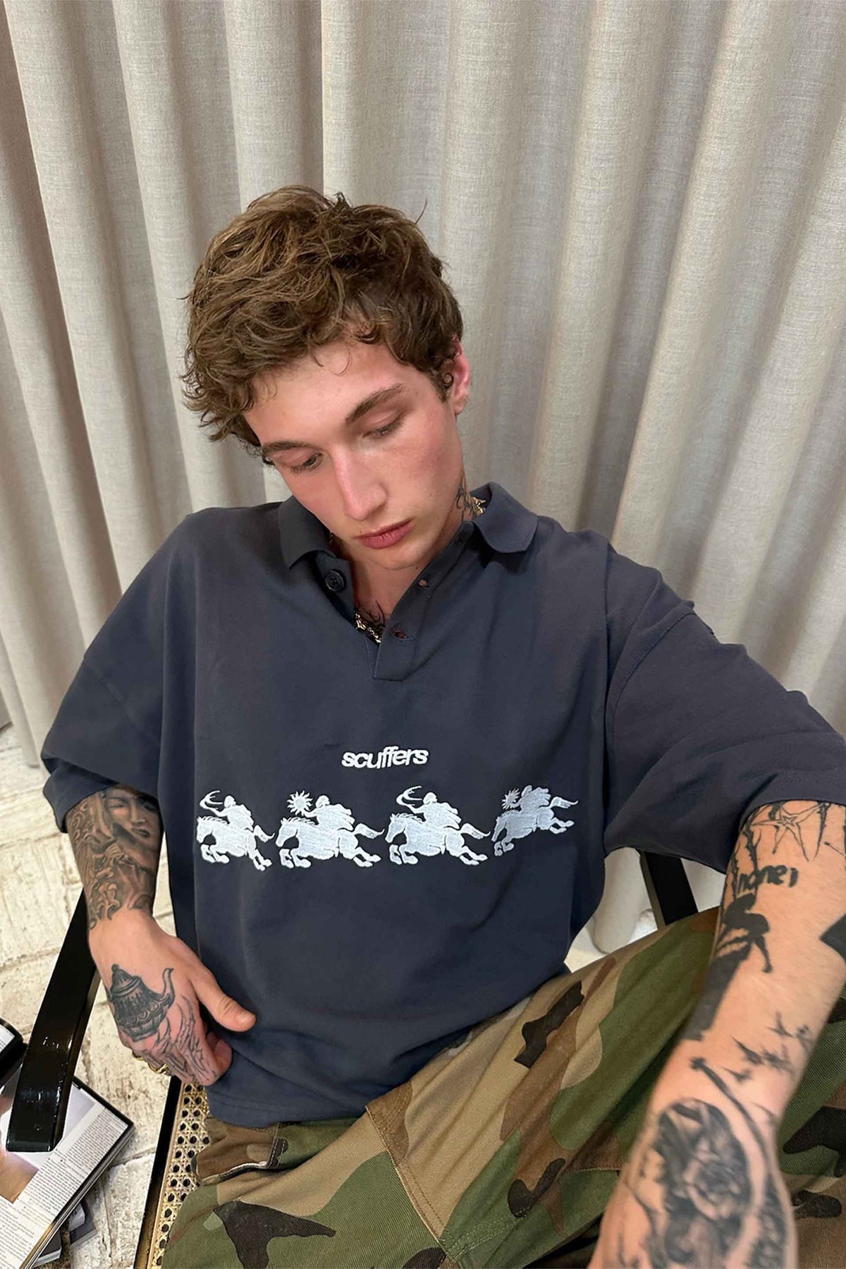 The Race Navy Polo