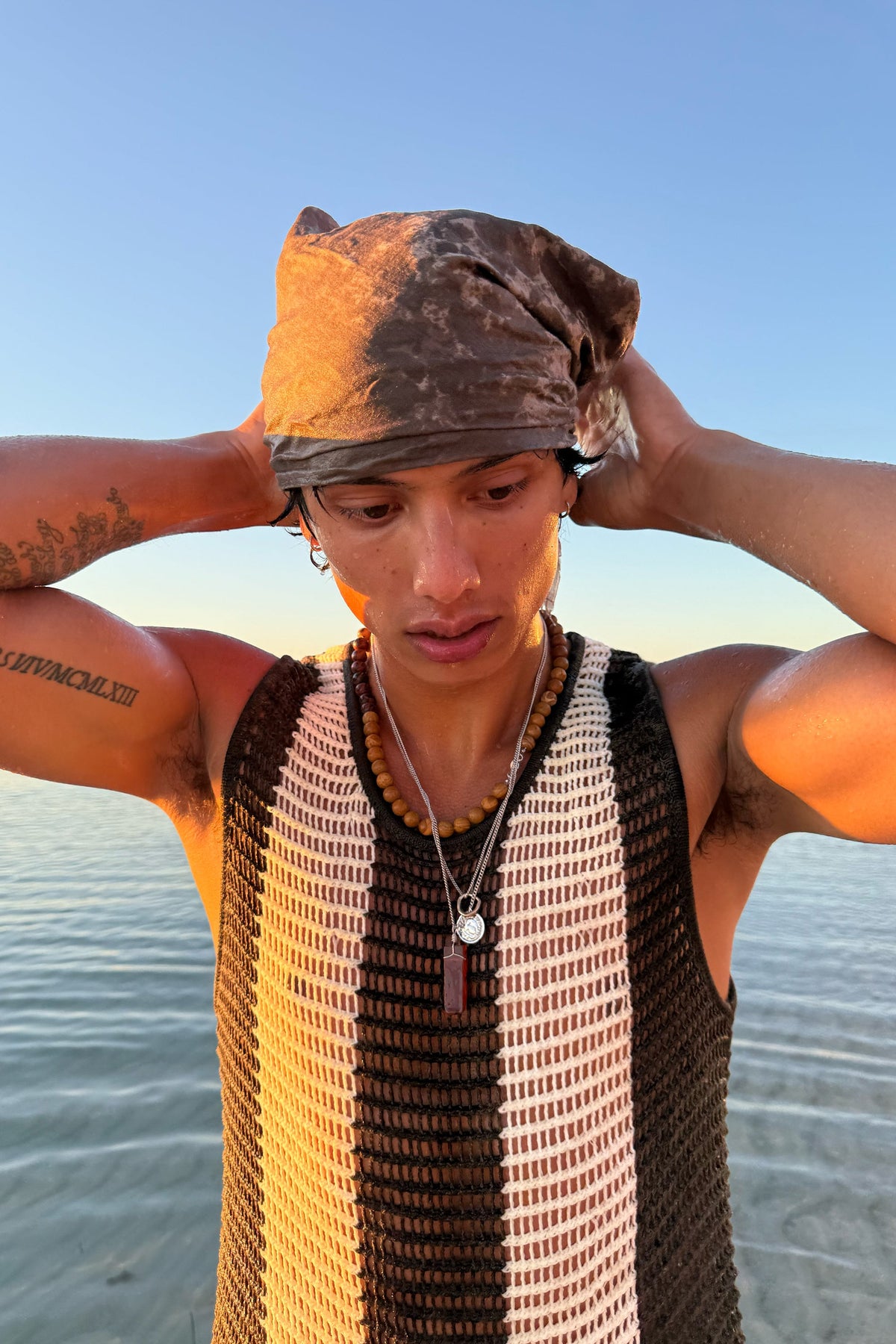 Spider Ecru Tank Top