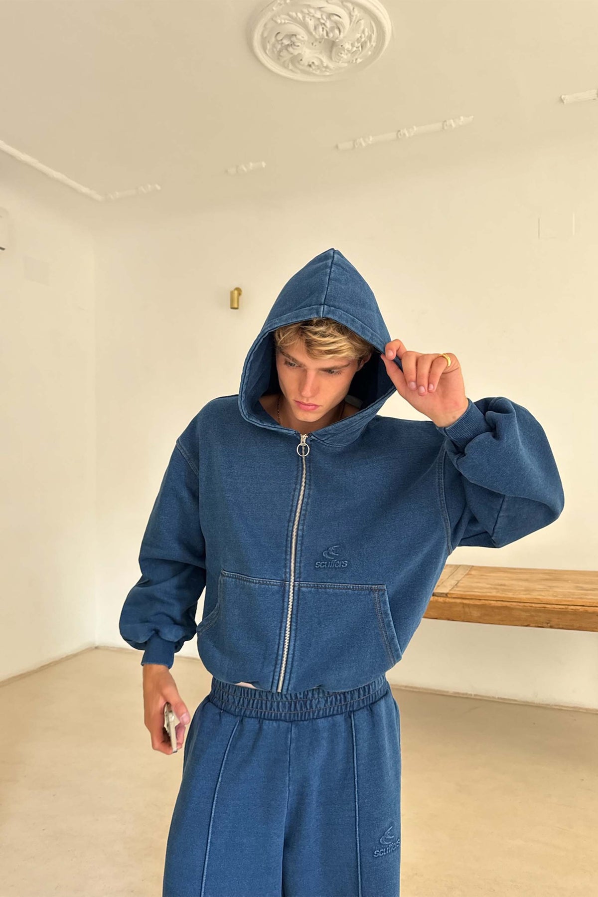 Scff Denim Zipper
