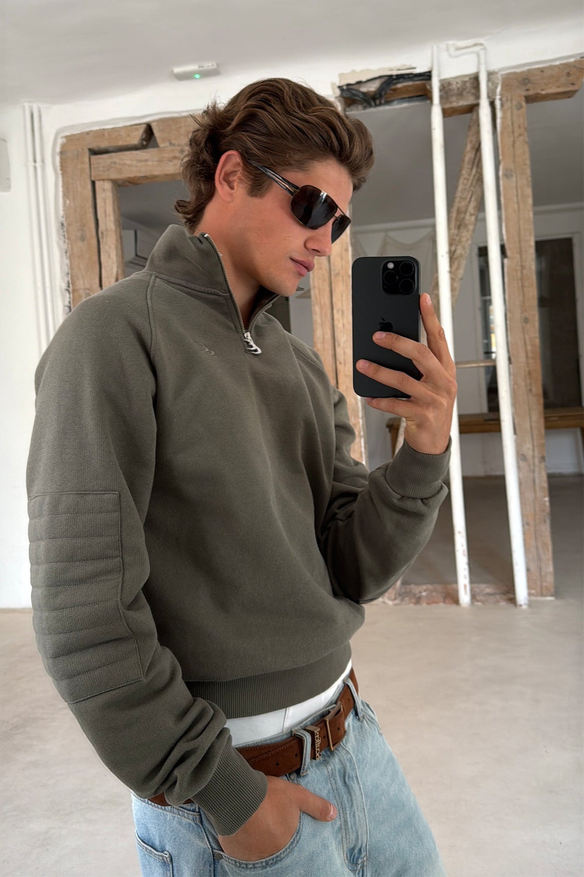 Bow Quarter Green Zip