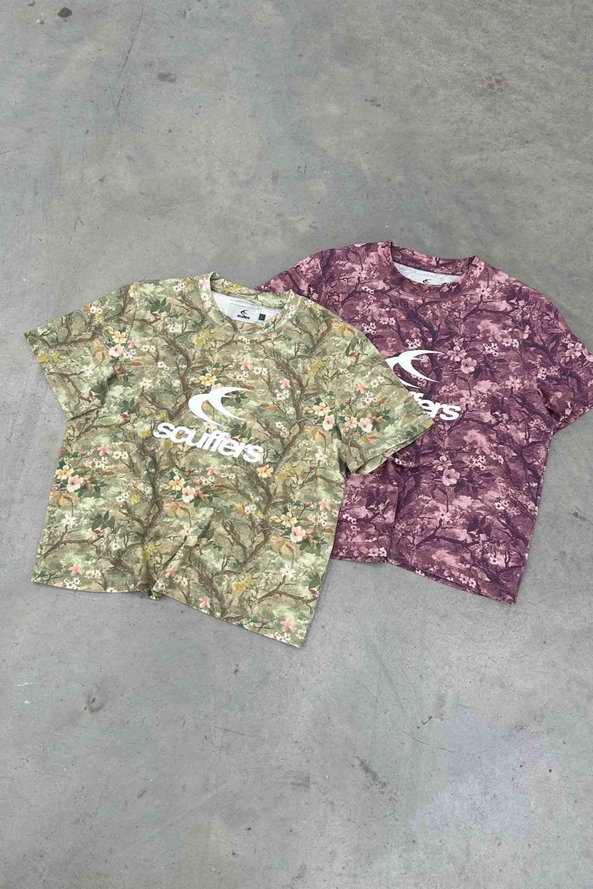 Real Flower Burgundy Fitted T-Shirt