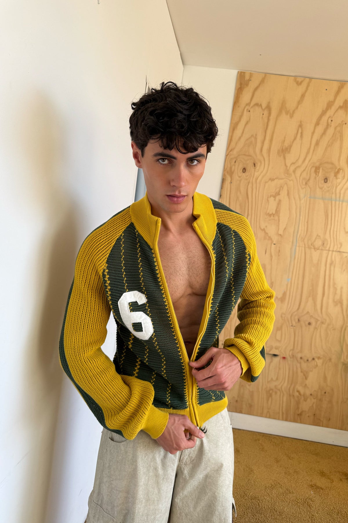 Beacon Yellow Knit Zipper