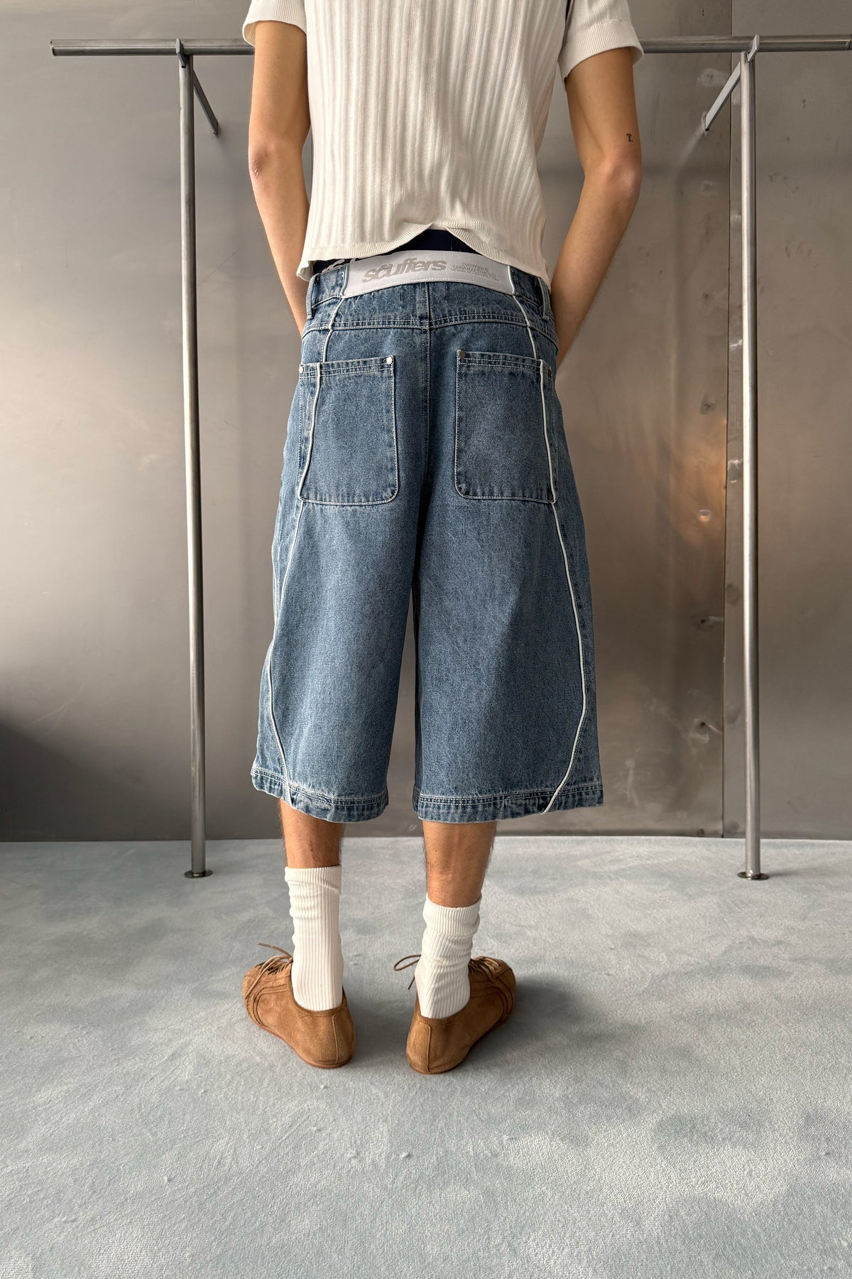 Mowa Blue Jorts