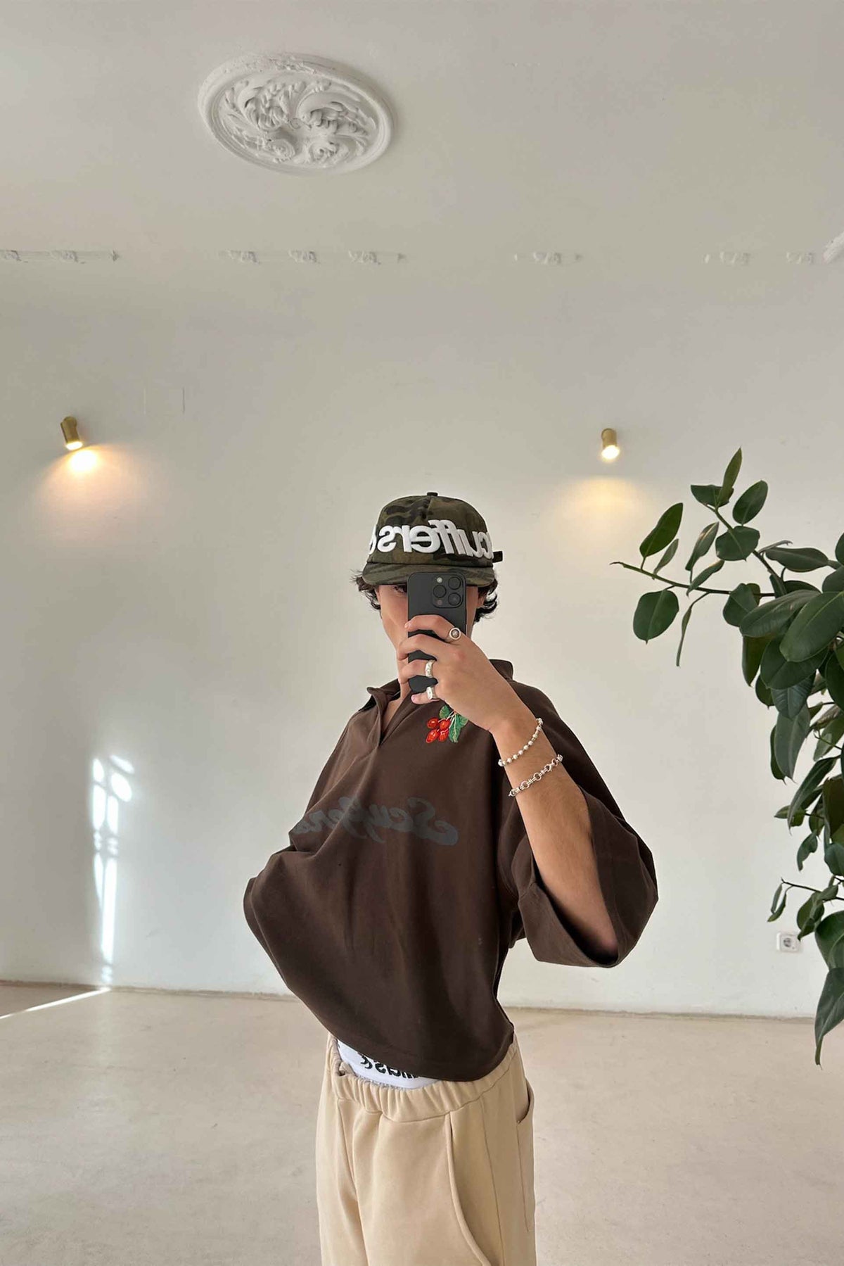 Tropical Brown Polo
