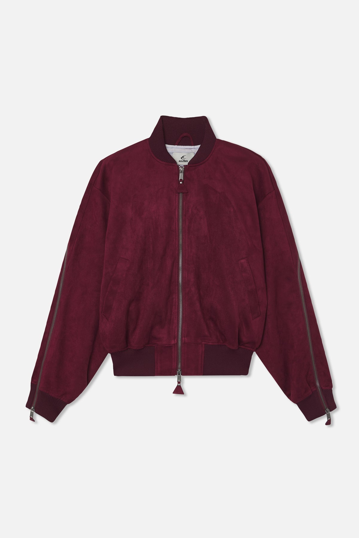 Lisbon Burgundy Bomber Jacket