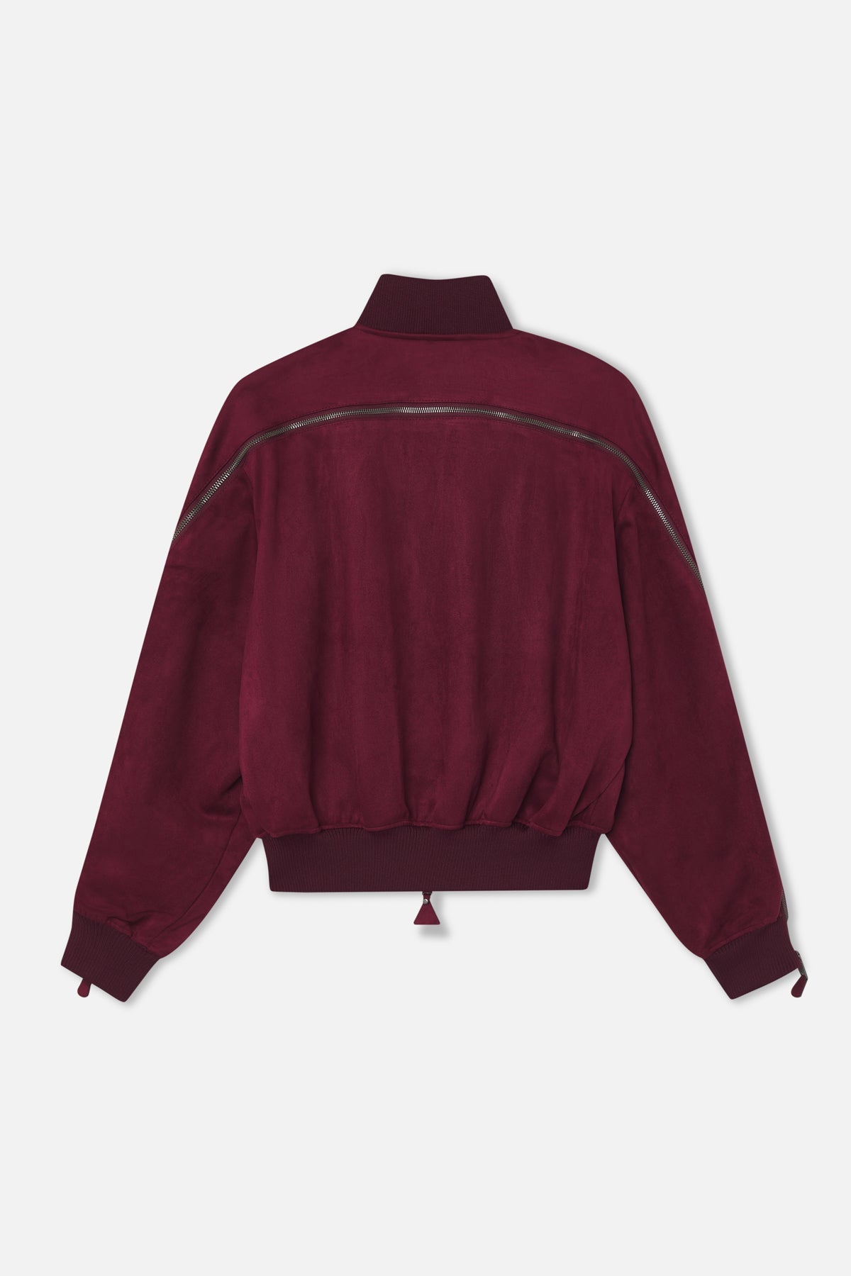 Lisbon Burgundy Bomber Jacket