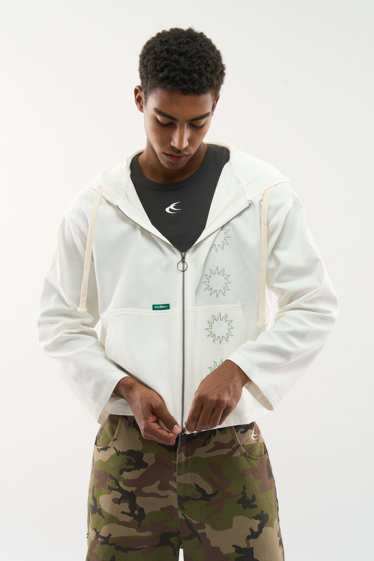 Masia Ecru Zipper