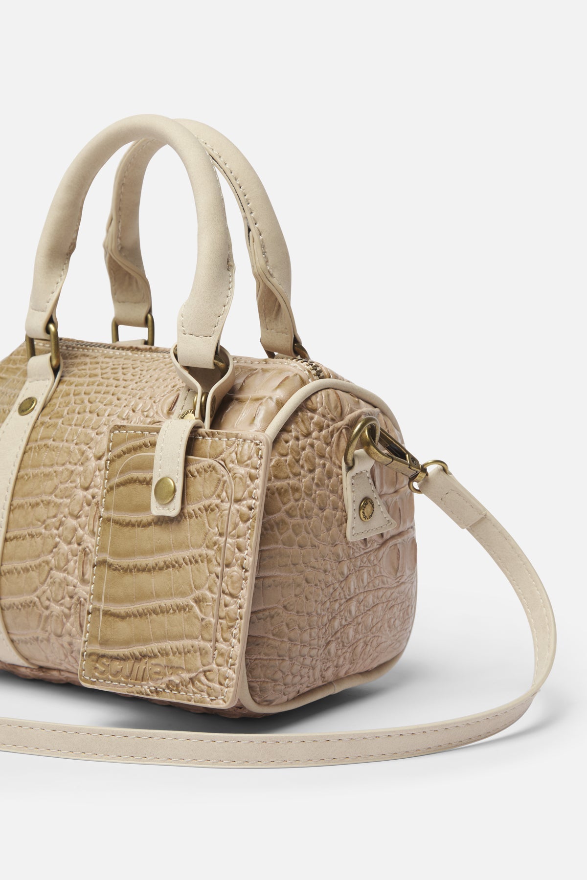 Mini Ecru Duffle Bag
