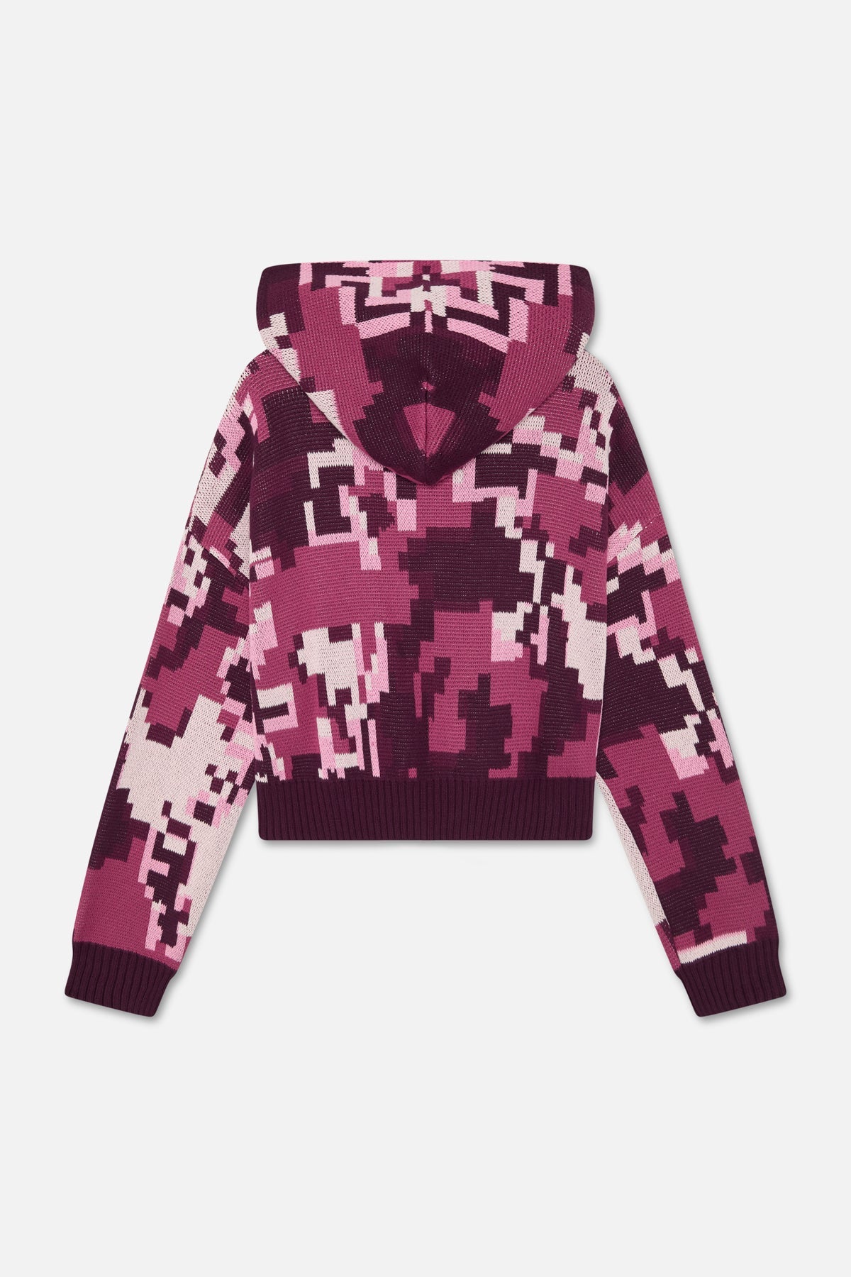 Mosaic Pink Knit Zipper