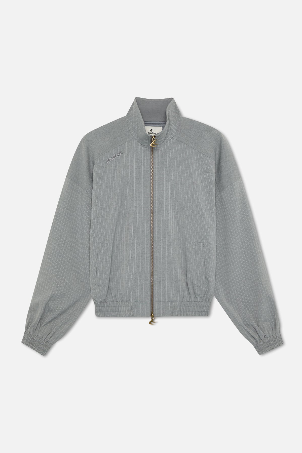 Nautica Grey Pinstripe Jacket