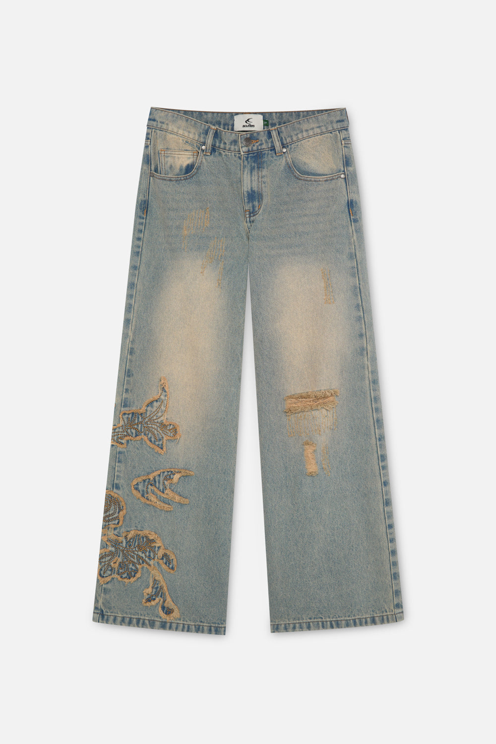 Rose Washed Blue Pants