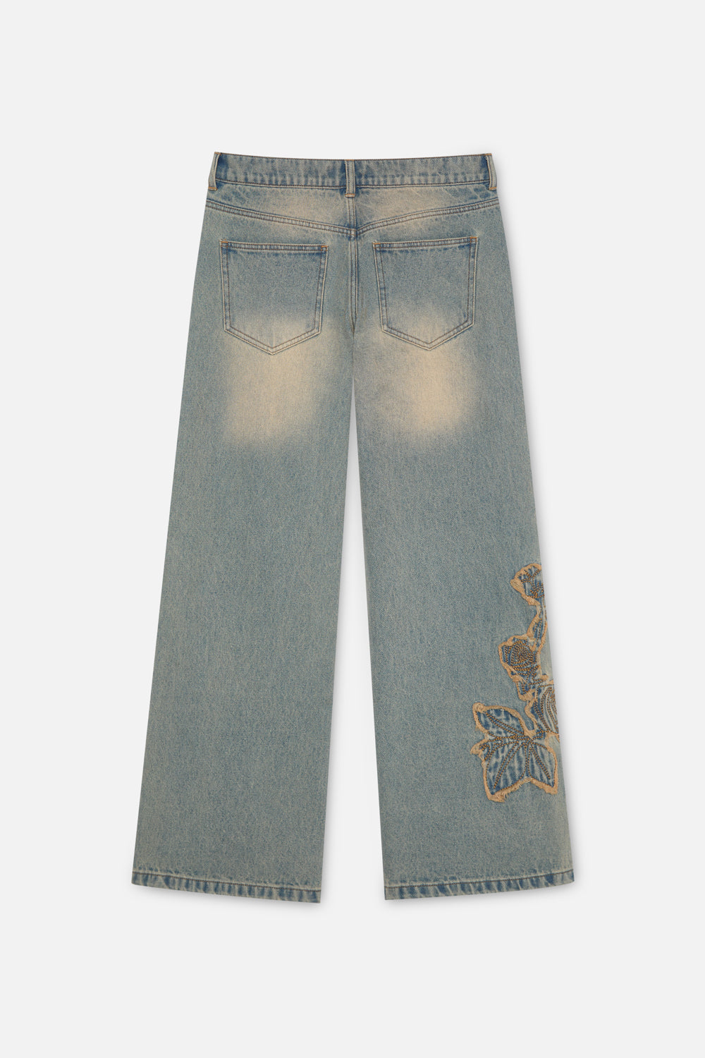 Rose Washed Blue Pants