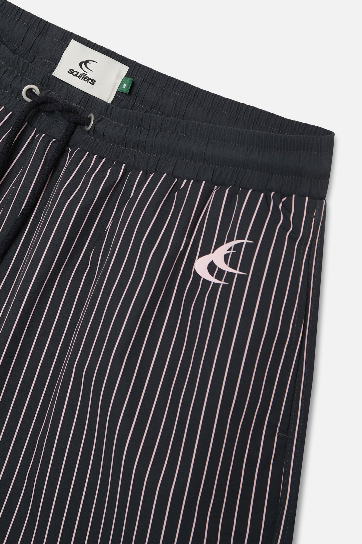 Pinstripe Black Swimpants