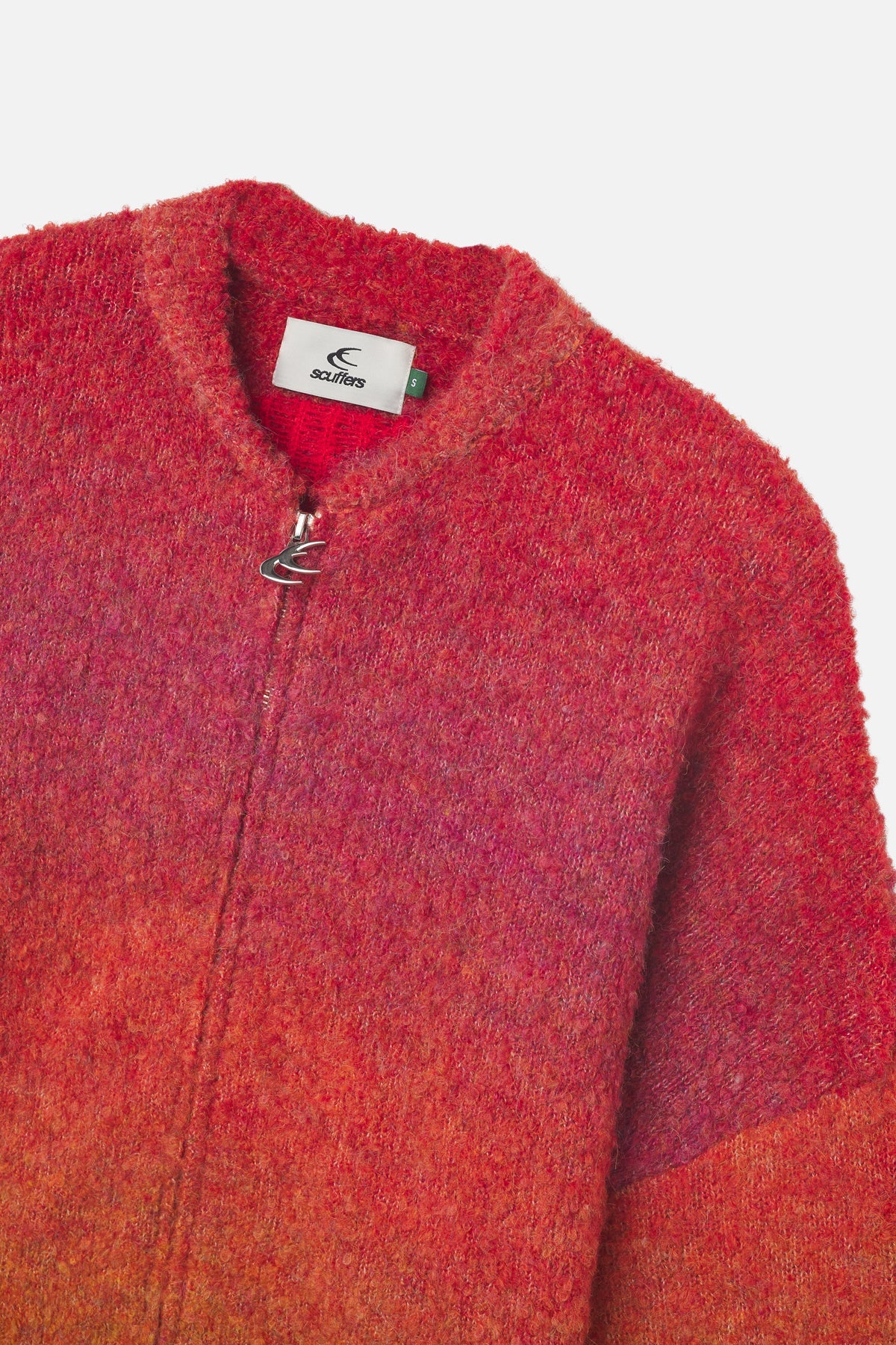 Quarter Red Zipper Knit