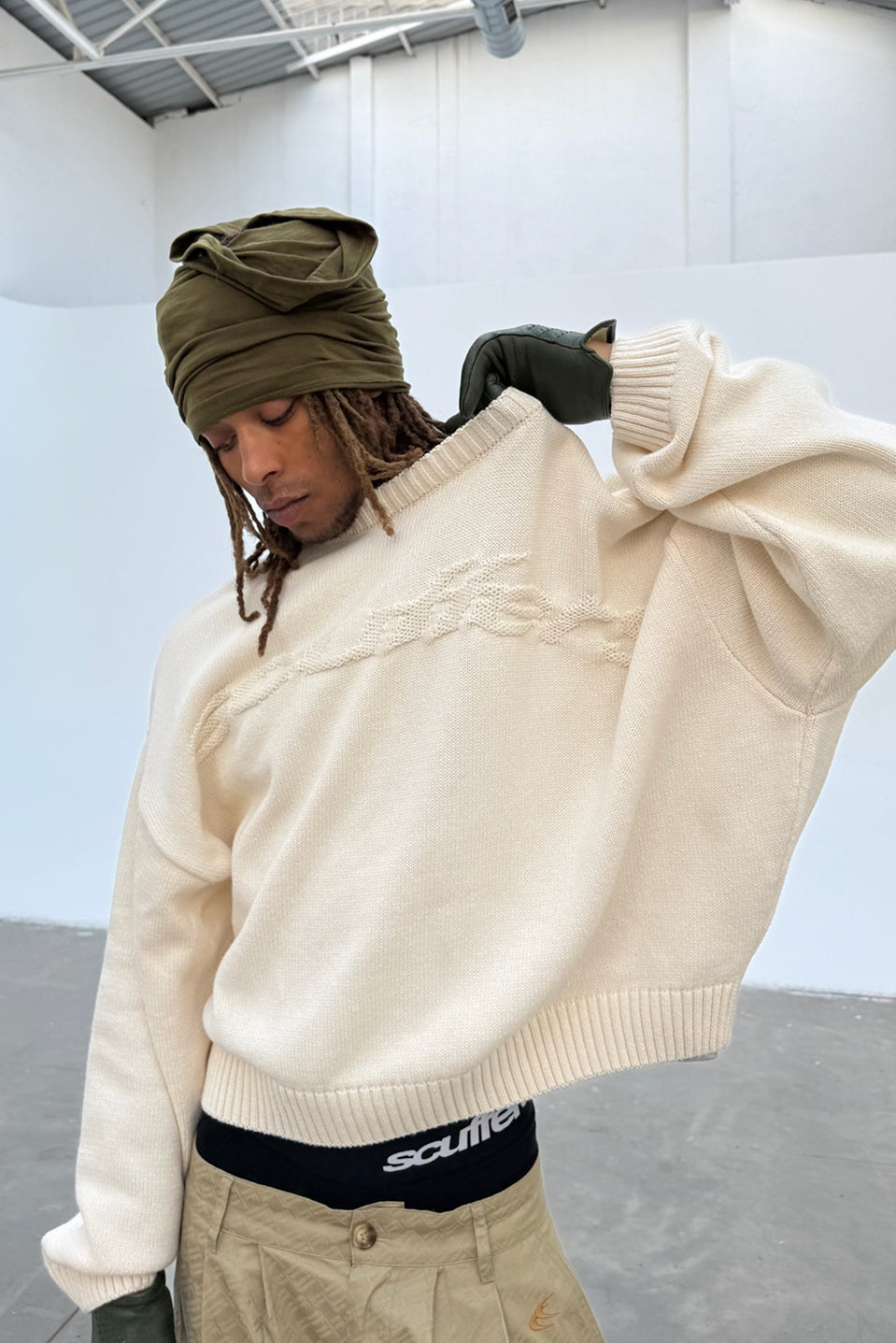 Flag Ecru Knit