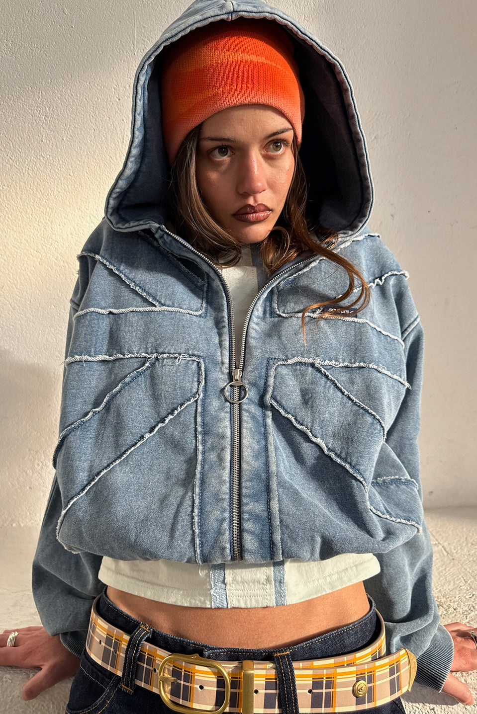Flag Blue Zipper