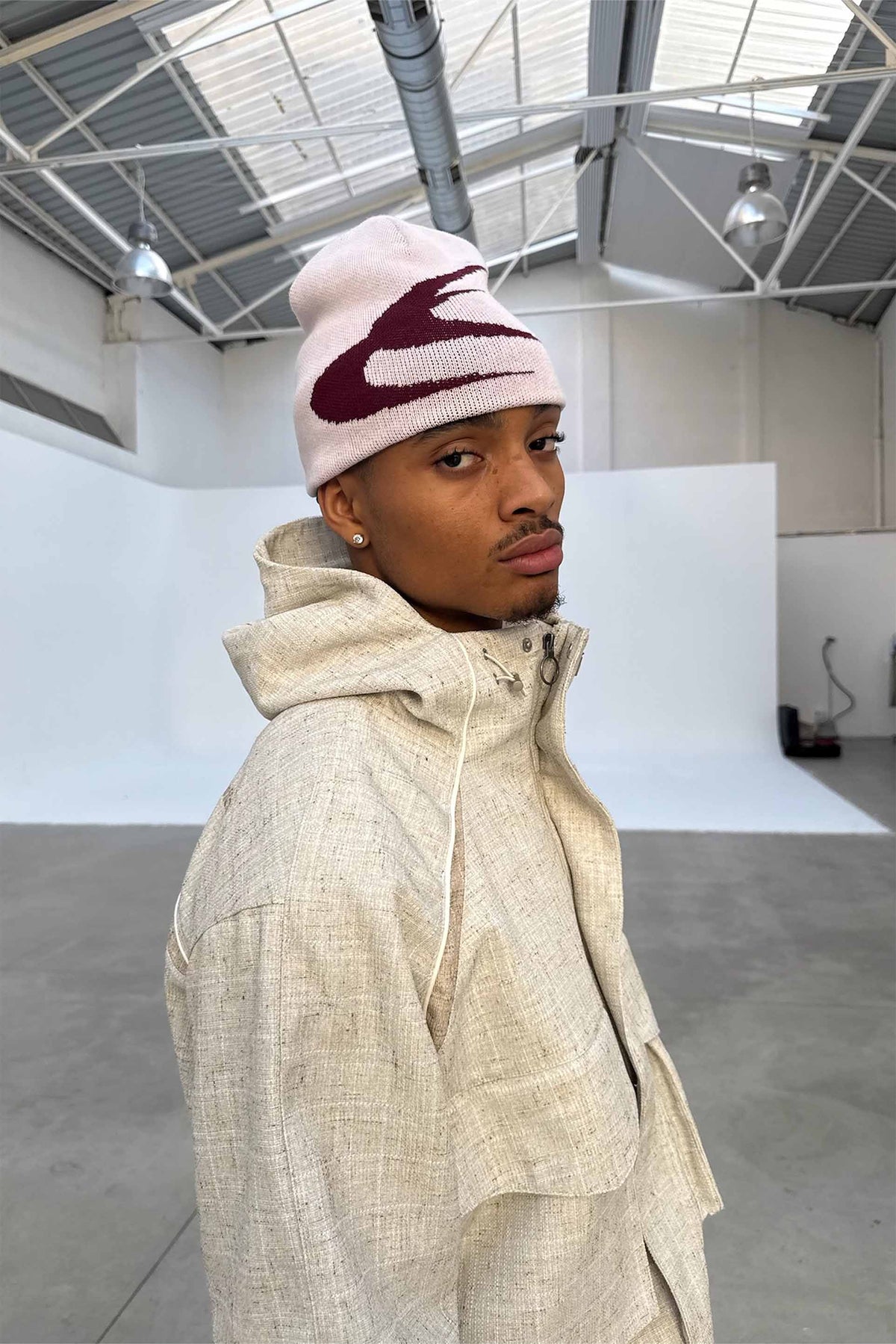 Boucle Essential Ecru Windbreaker