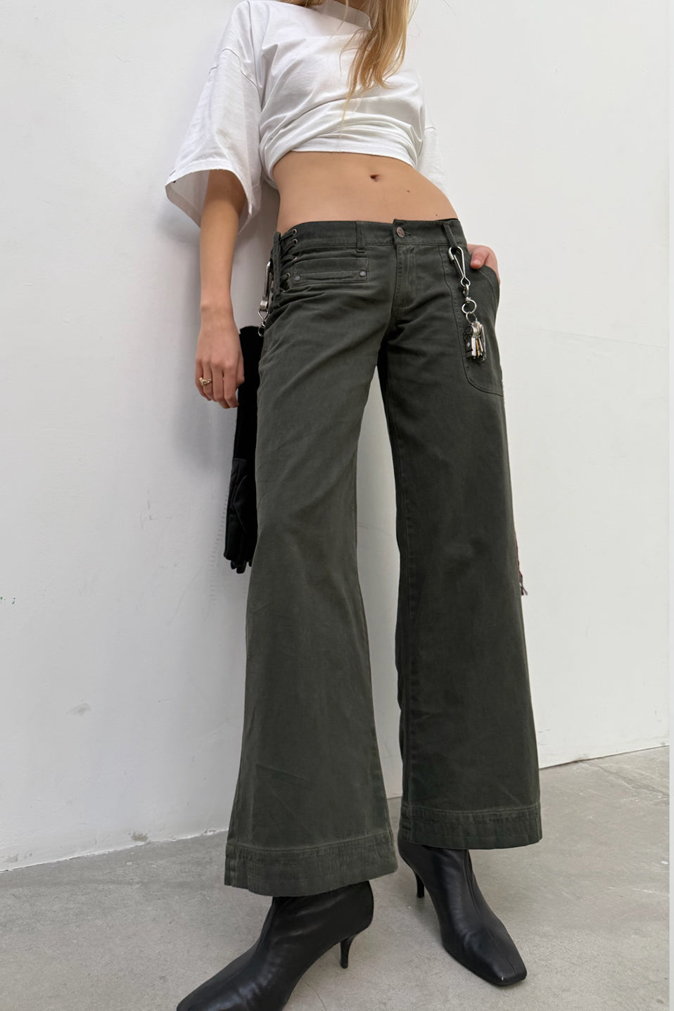 City Dusty Green Pants