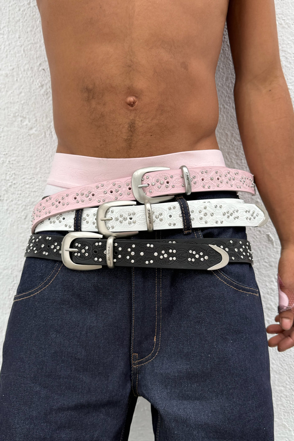 Shinning Light Grey Belt