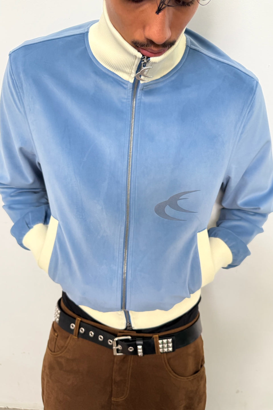 Snow Blue Zipper