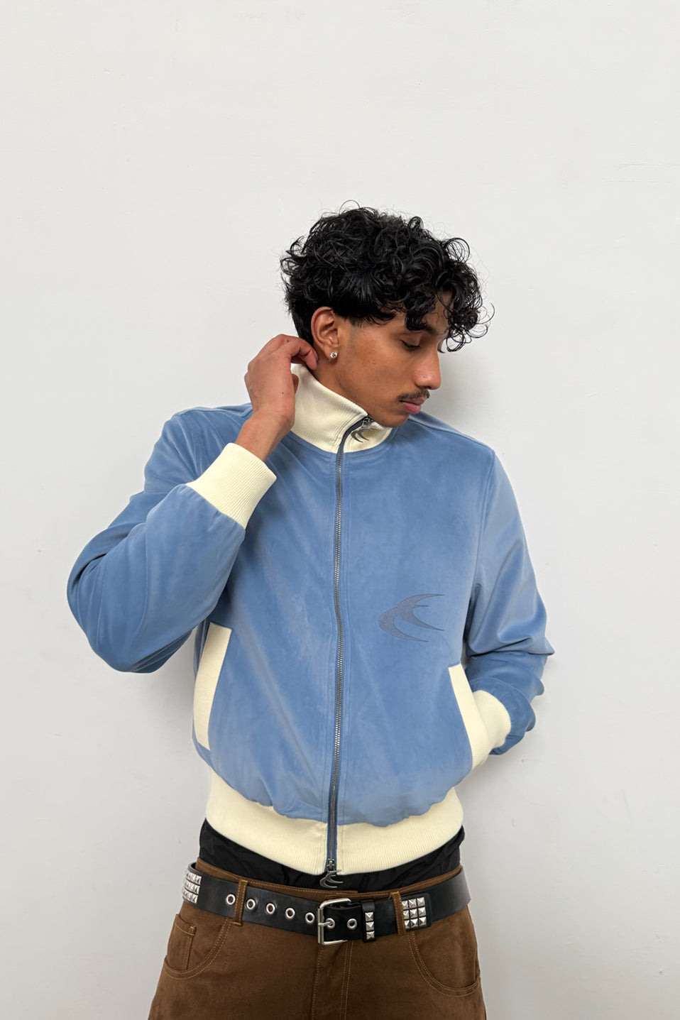Snow Blue Zipper