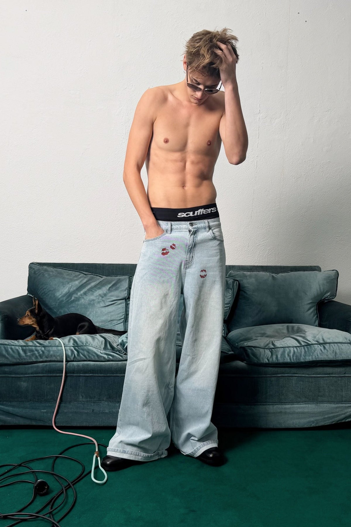 Kiss me Blue Pants