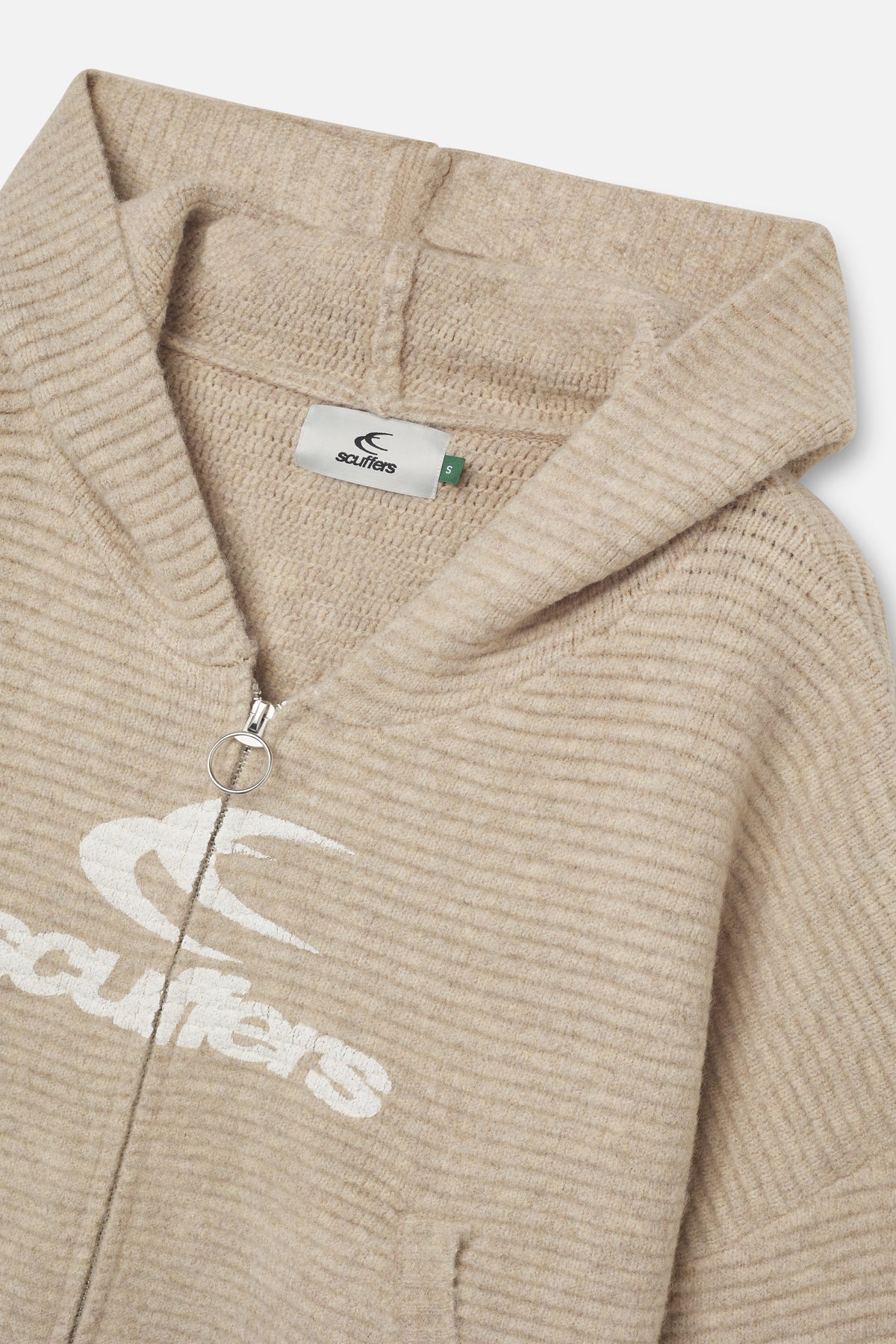 Roots Ecru Knit Zipper