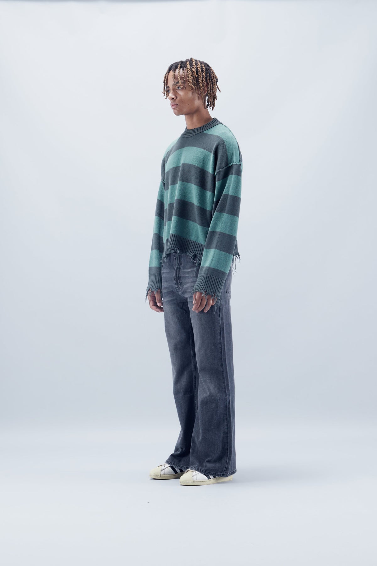 Flared Dark Grey Jeans