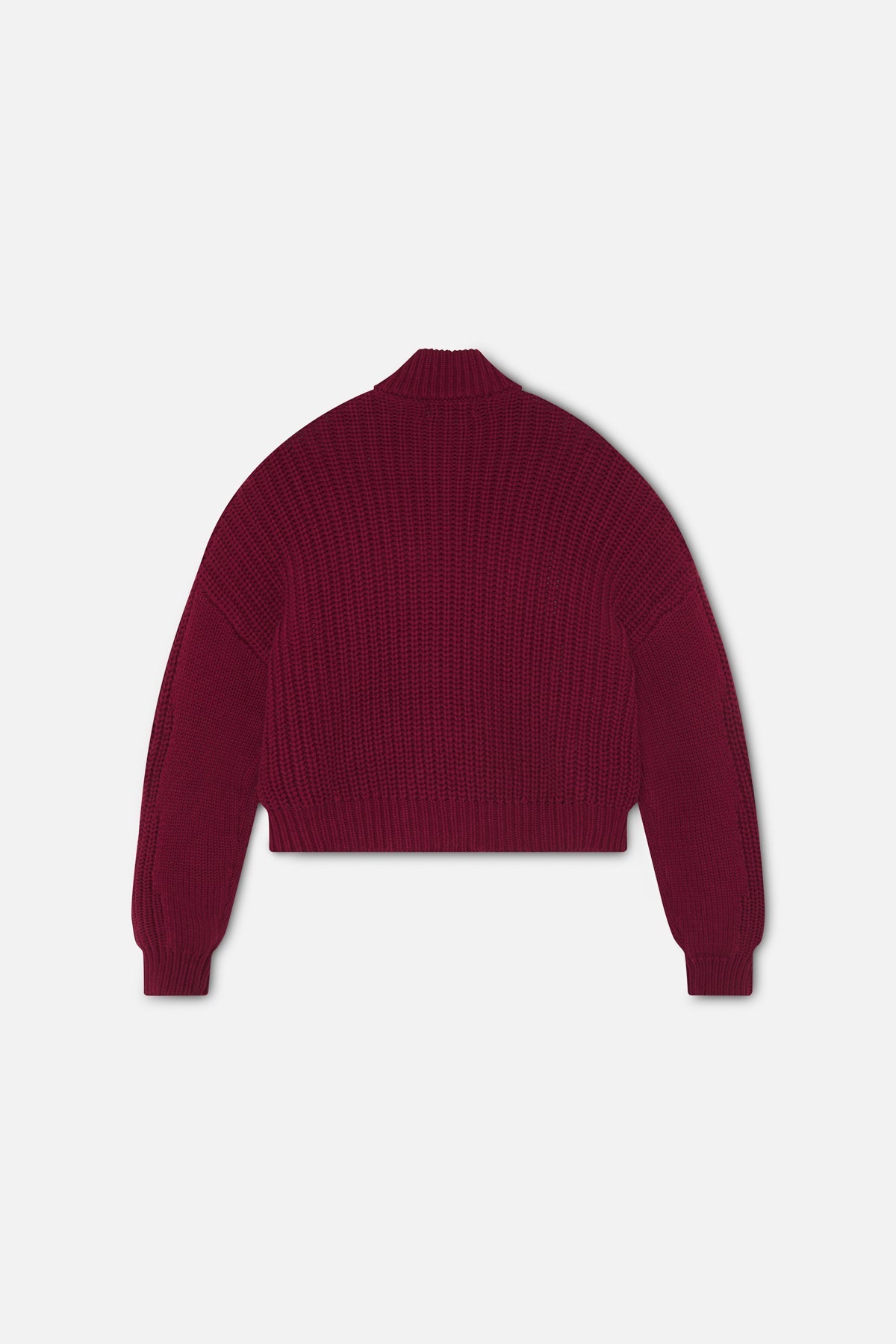 Scff Red Knit Zipper