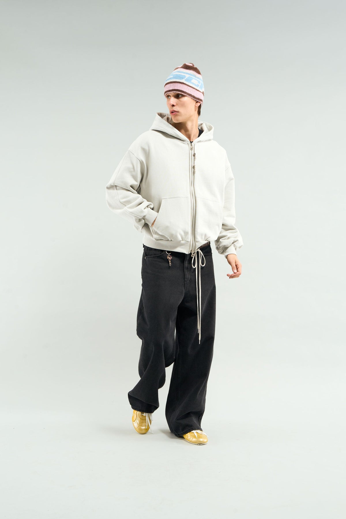 Steel Grey Zipper