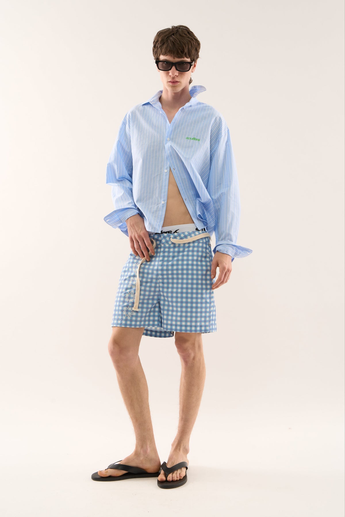New Ibiza Checkered Blue Swimpants