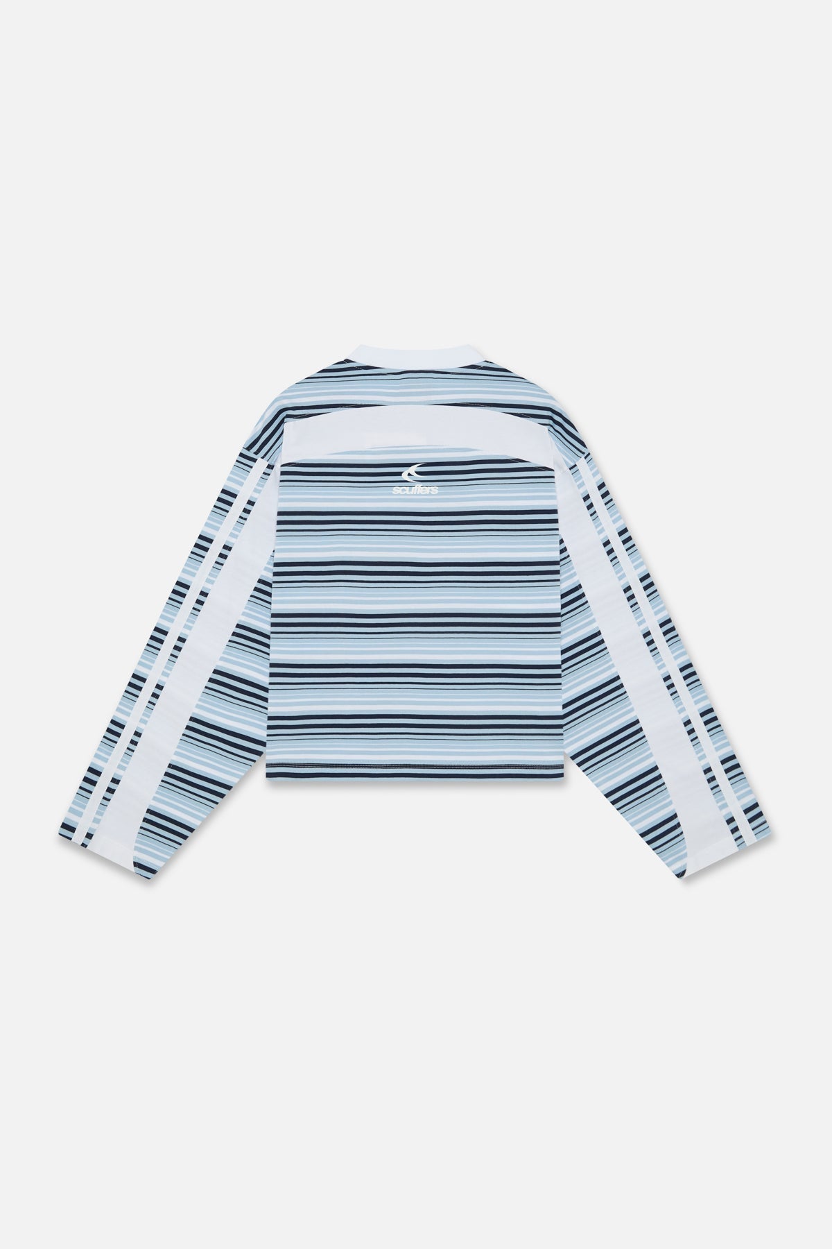 Sport Tech Navy Striped Longsleeve
