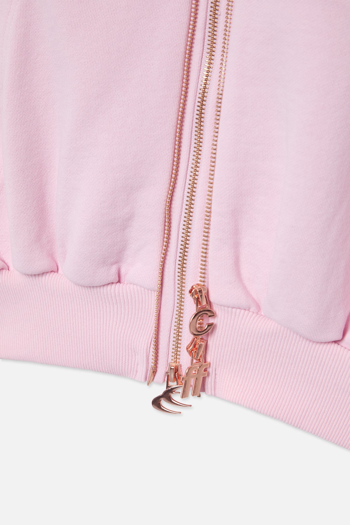 Steel Light Pink Zipper