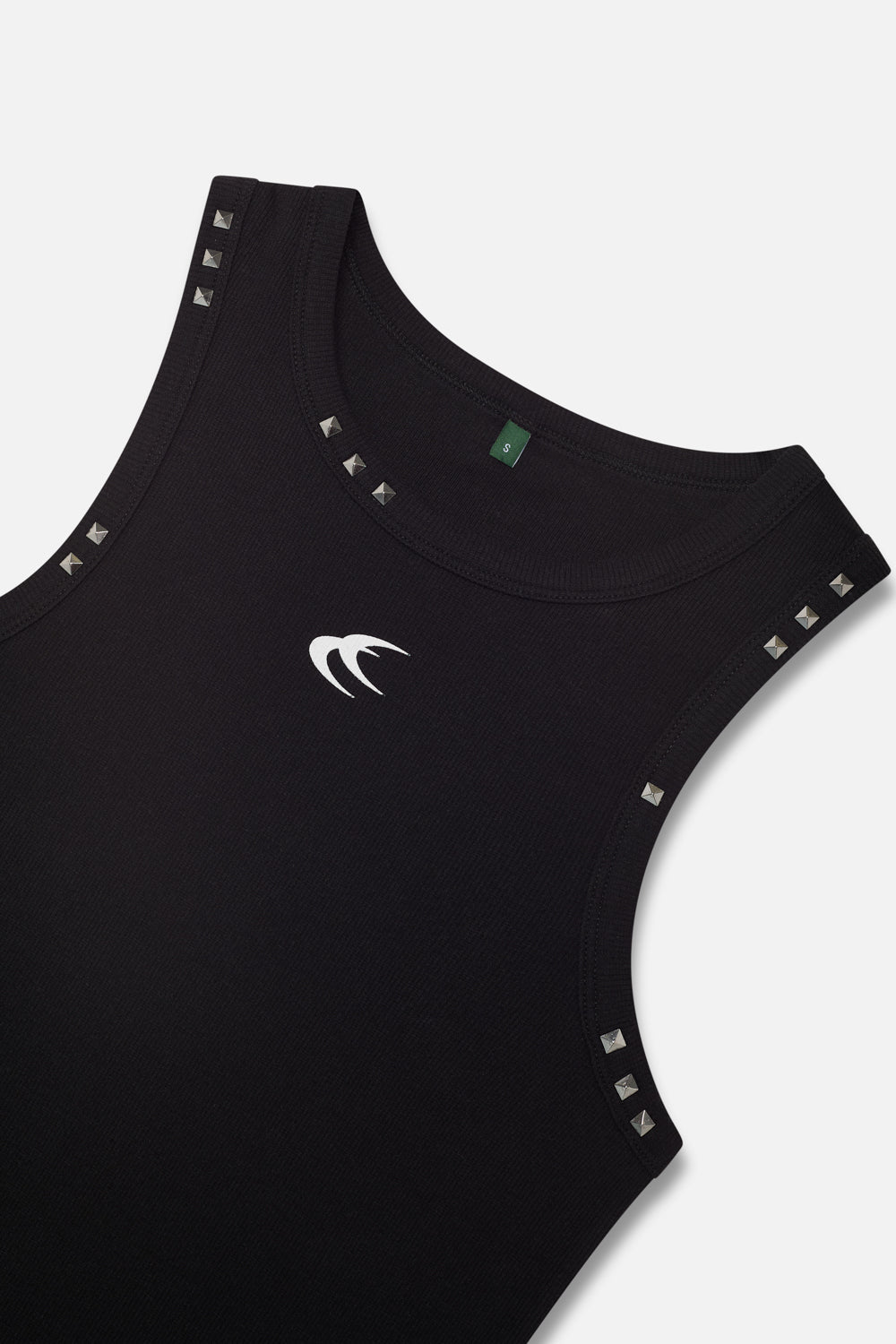 Studded Black Tank Top