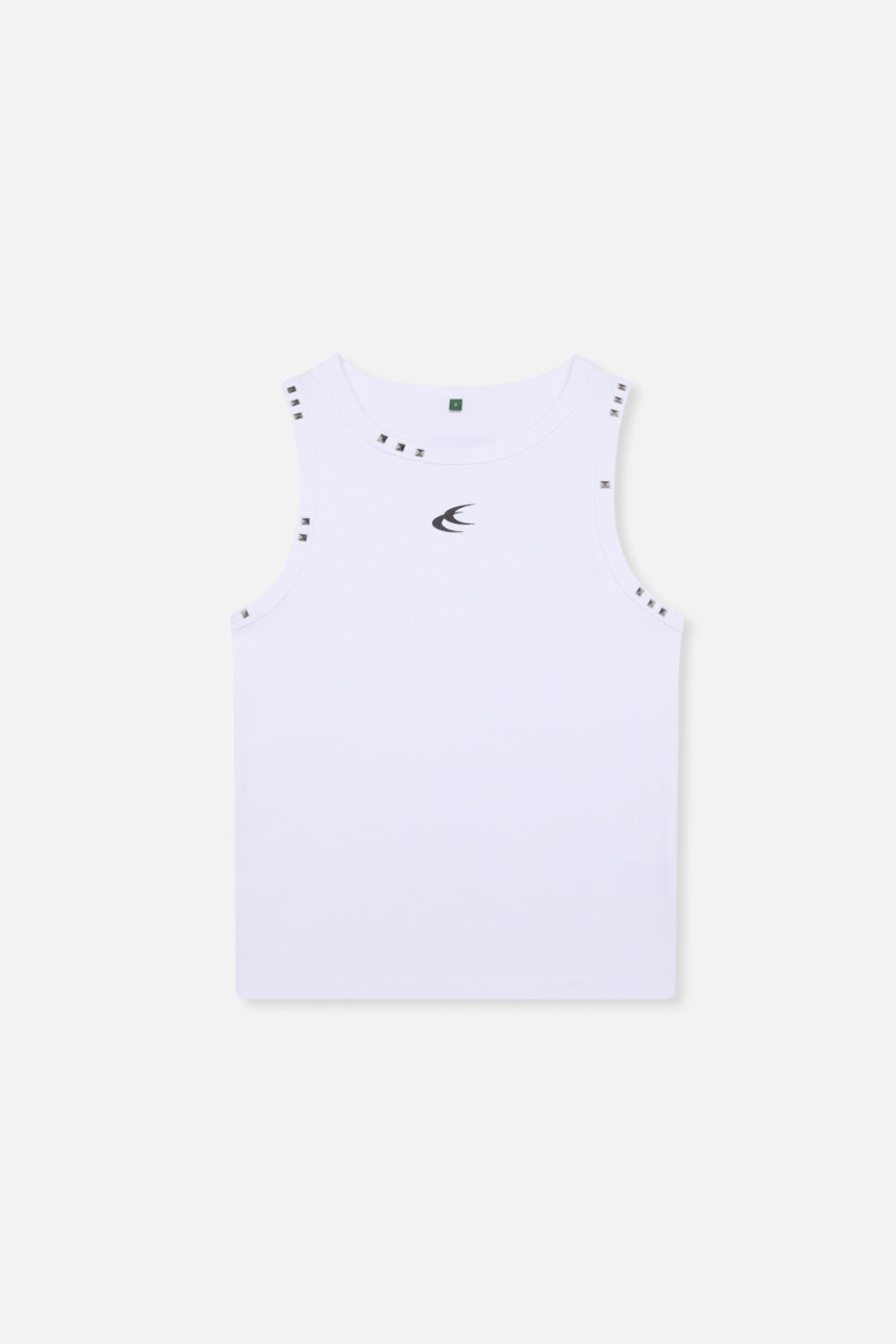 Studded White Tank Top