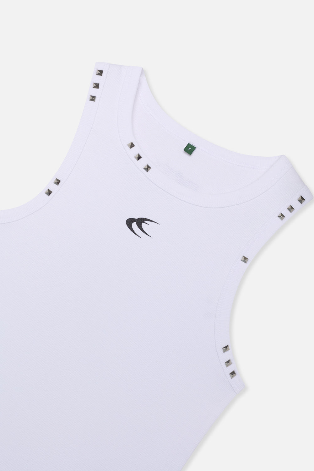 Studded White Tank Top