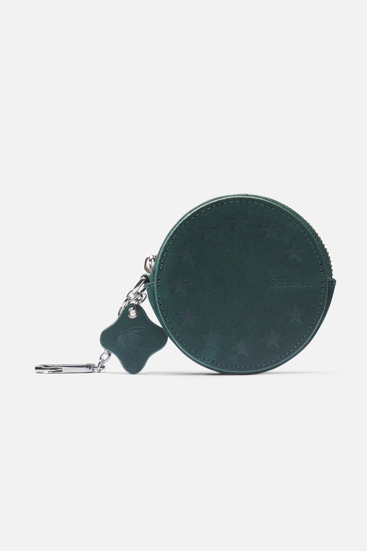 Suede Green Keychain Wallet