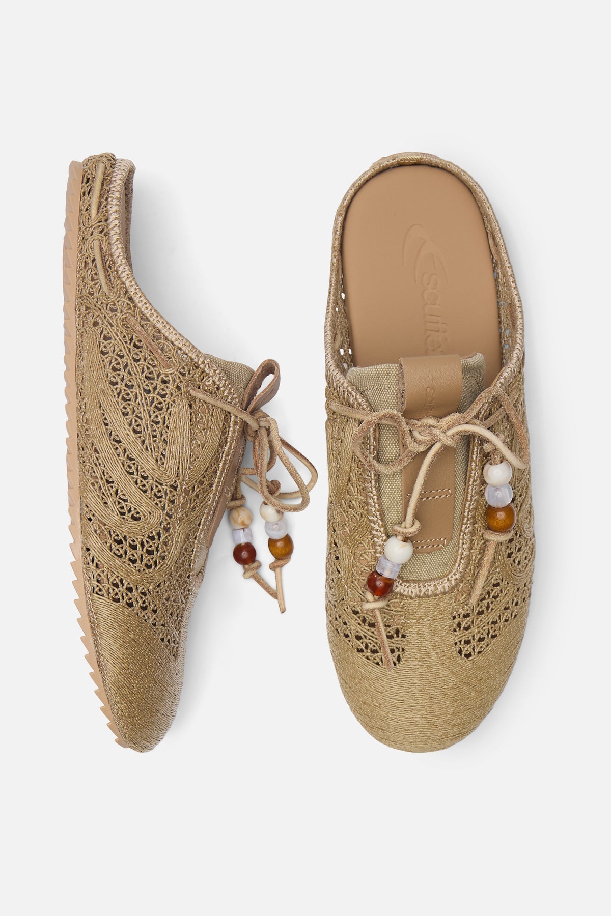 Wicker Ecru Mule