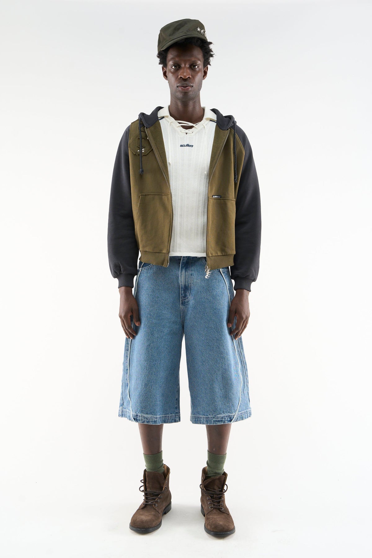 Mowa Blue Jorts