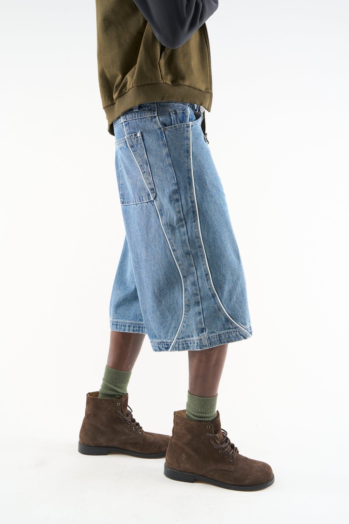 Mowa Blue Jorts